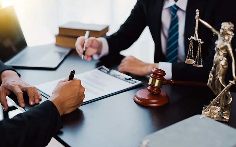 Signing legal documents